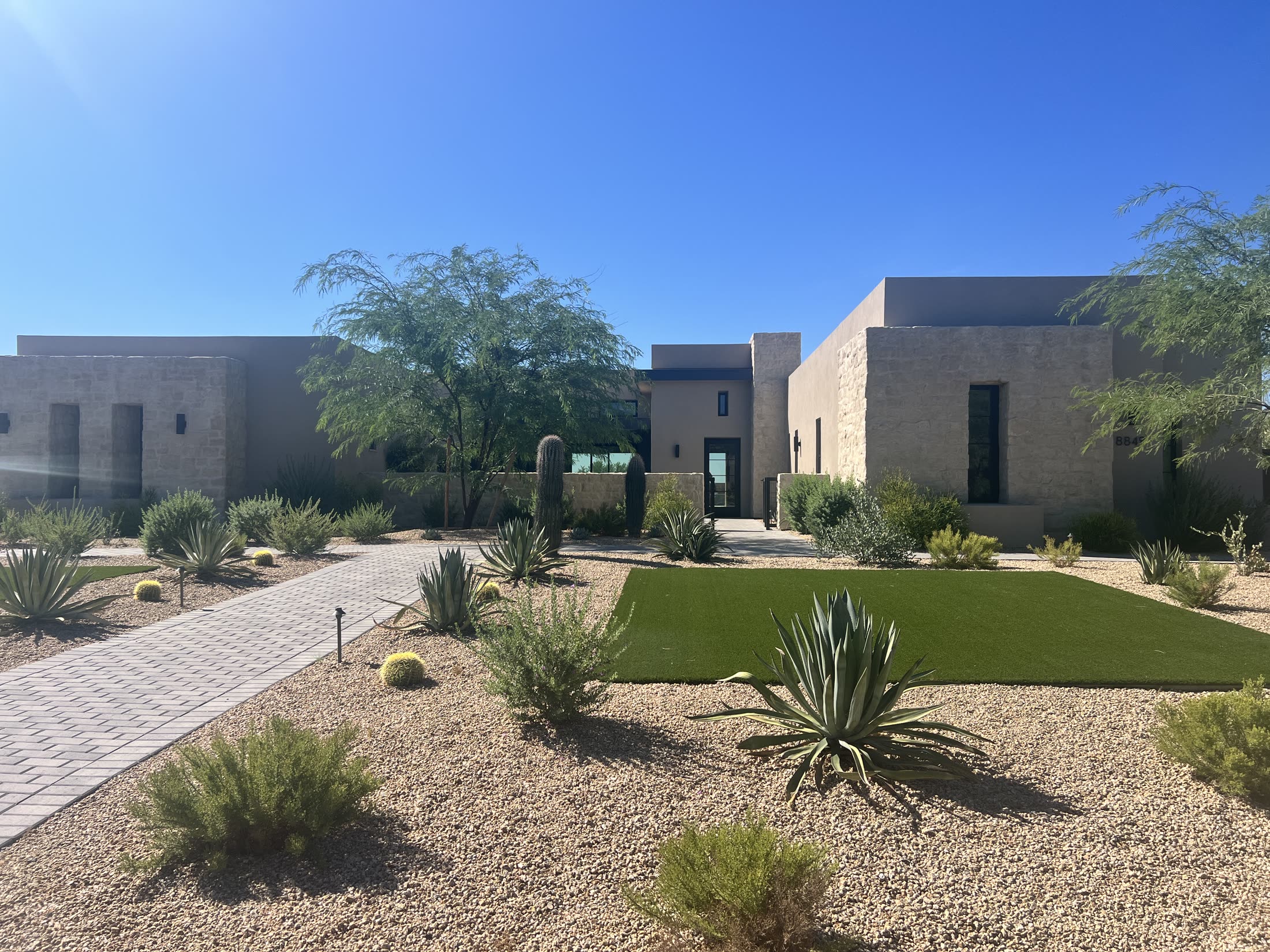 Completed desert modern residence