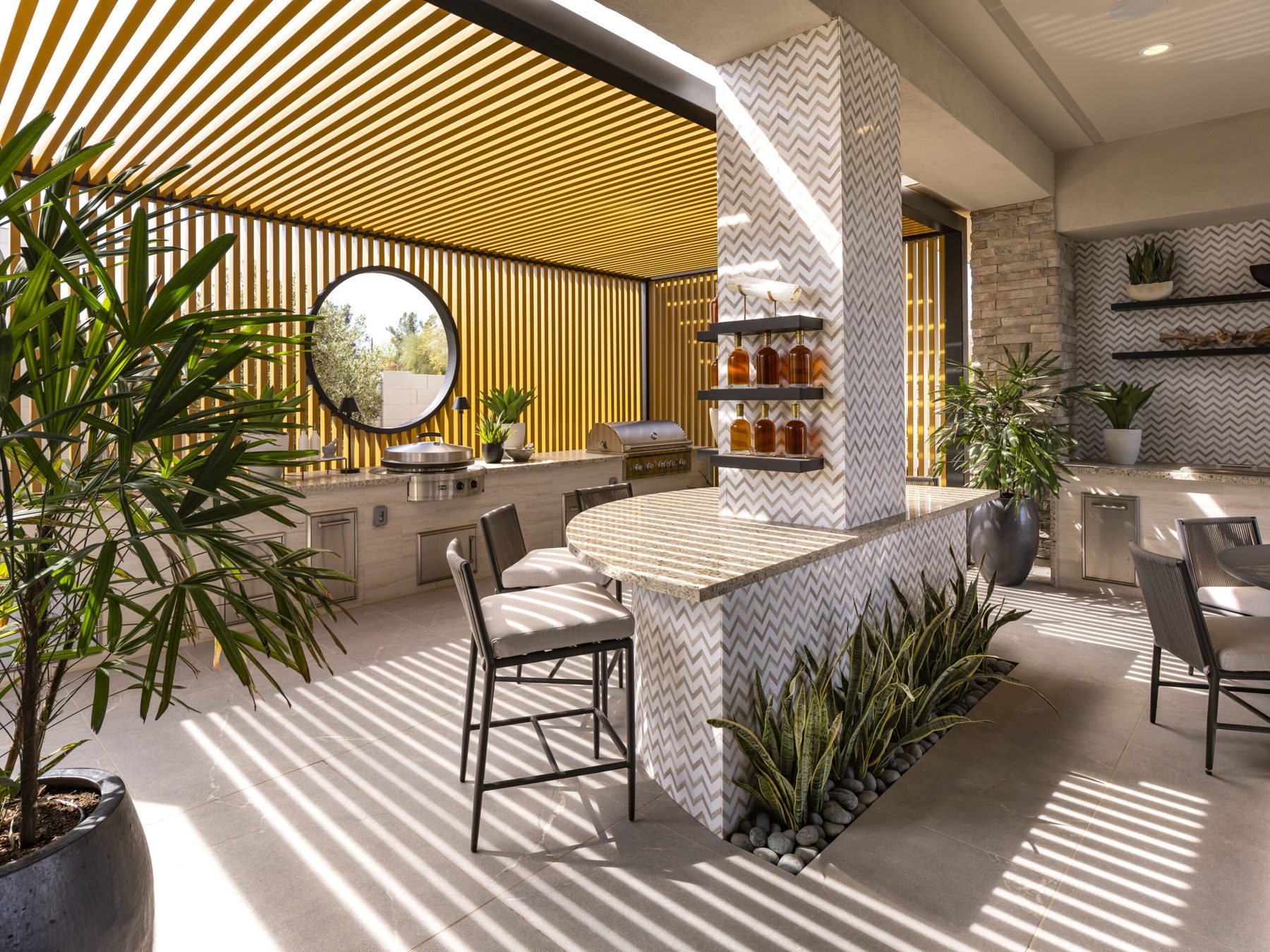 Merion Grove outdoor kitchen and bar